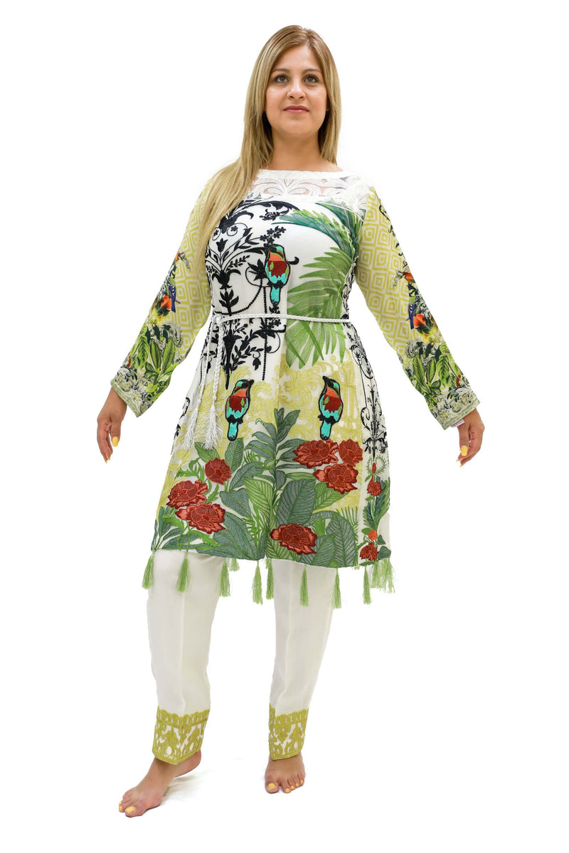 Off White Designer Pakistani Suit – Mindhal