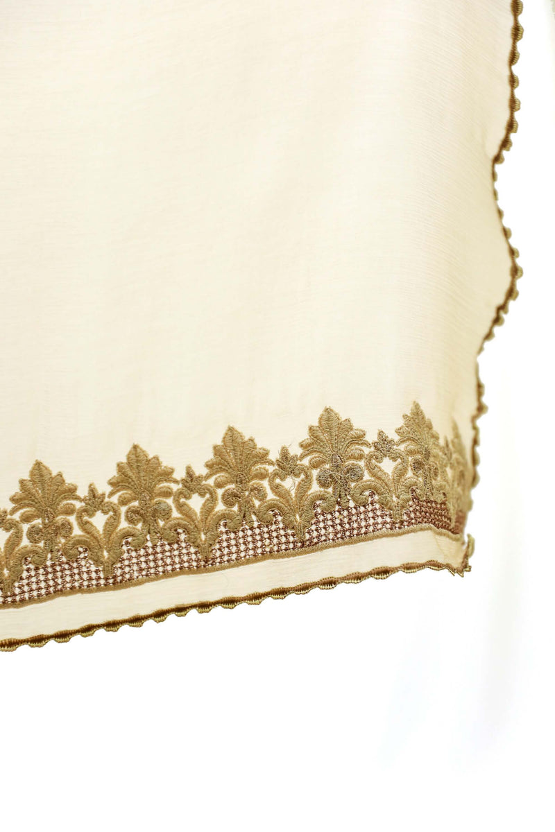 Gold & Beige Salwar Kameez - Suit - Sobia Nazir Silk Collection