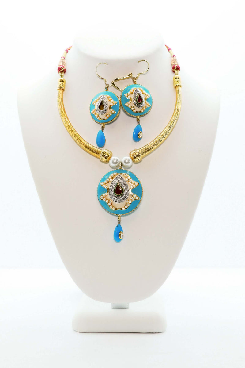 Gold Indian Minakari Indian Set - Trendz & Traditionz Boutique