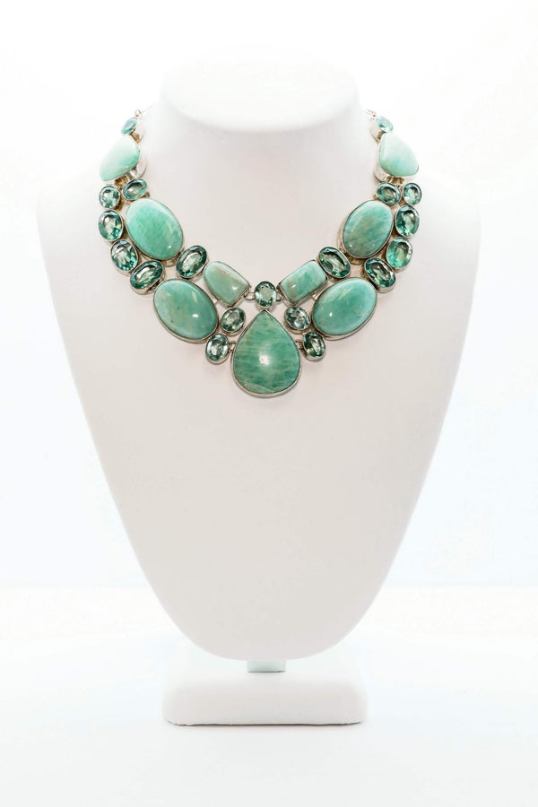  Turquoise Gemstone Necklace - South Asian Fashion & Unique Home Decor