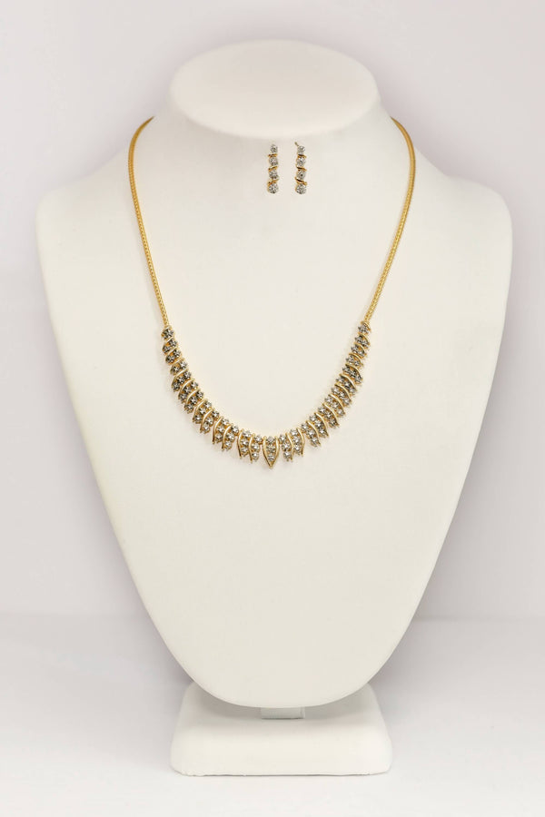 Gold Rope Necklace & Earrings Set - Trendz & Traditionz Boutique