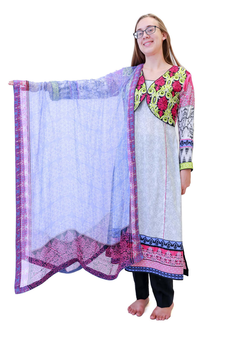 Purple Cotton Salwar Kameez - Suit - Women's South Asian Fashion
