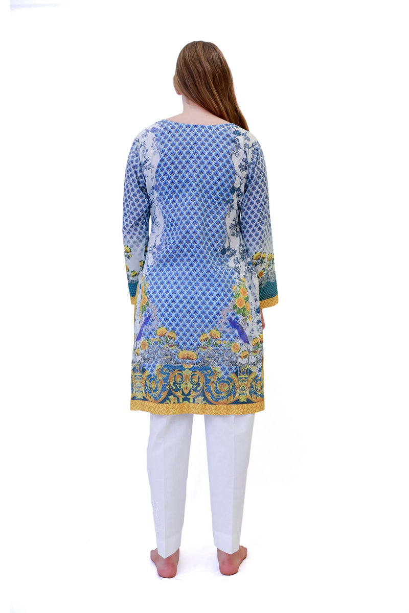 Blue & Yellow Salwar Kameez Suit - Trendz & Traditionz Boutique