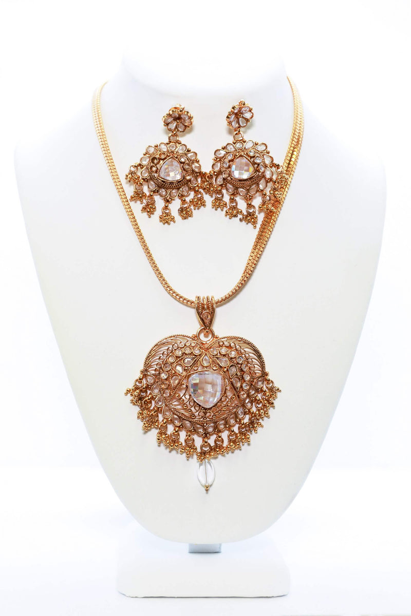 Kundhan Earrings-Neclace Set- Trendz & Traditionz Boutique