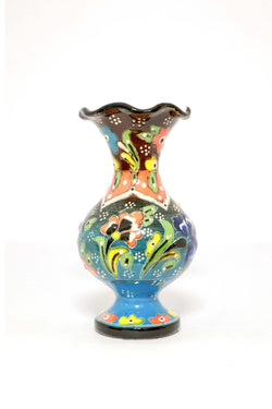 Multicolored Ceramic Turkish Hand Painted Vase - Trendz & Traditionz Boutique 