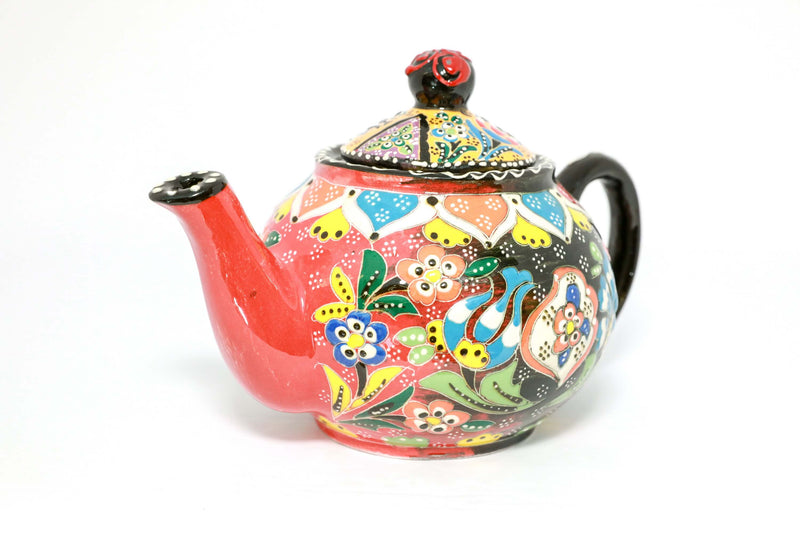 Multicolored Ceramic Turkish Hand Painted Tea Pot - Trendz & Traditionz Boutique 