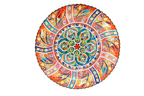 Hand Painted Turkish Ceramic Plate - Trendz & Traditionz Boutique 