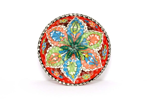 Multicolored Hand-Painted Bowl - Unique Turkish Ceramic Home Decor