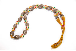 Turkish Silver Beaded Necklace - South Asian Fashion & Accessories