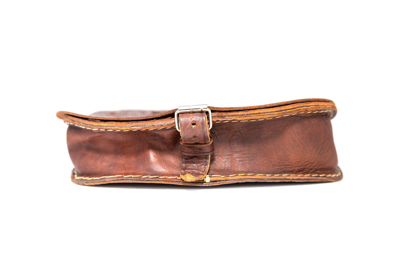 Brown Leather Purse - South Asian Fashion & Unique Home Decor