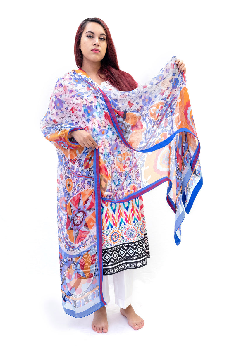 Hot Pink Multi Design Cotton Salwar Kameez-Suit - Trendz & Traditionz Boutique 