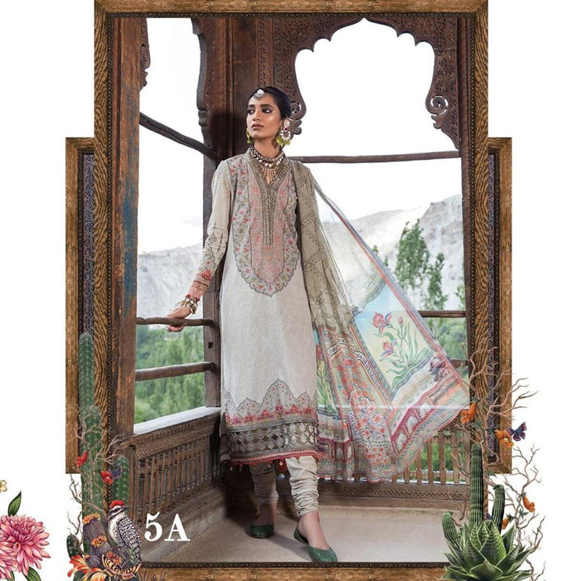Grey-Green Salwar Kameez-Suit- Maria B.- Trendz & Traditionz Boutique