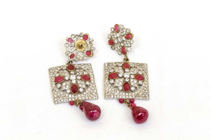 Indian Crystals Earrings-Trendz & Traditionz Boutique