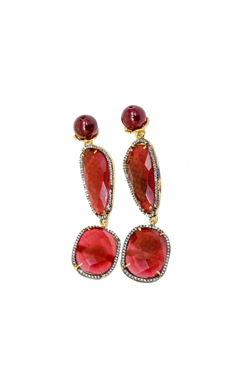 Indian Red Earning - Trendz & Traditionz Boutique