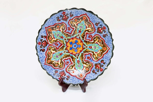 Multicolored Hand Painted Ceramic Bowl-Trendz & Traditionz Boutique