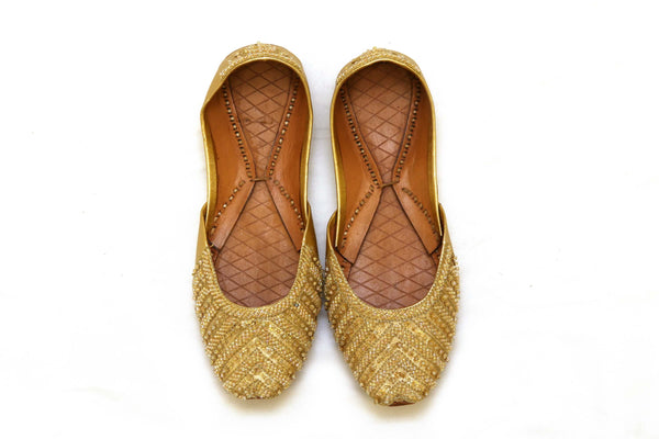 Handmade Girls Shoes Khussa with Beads -Trendz & Traditionz Boutique