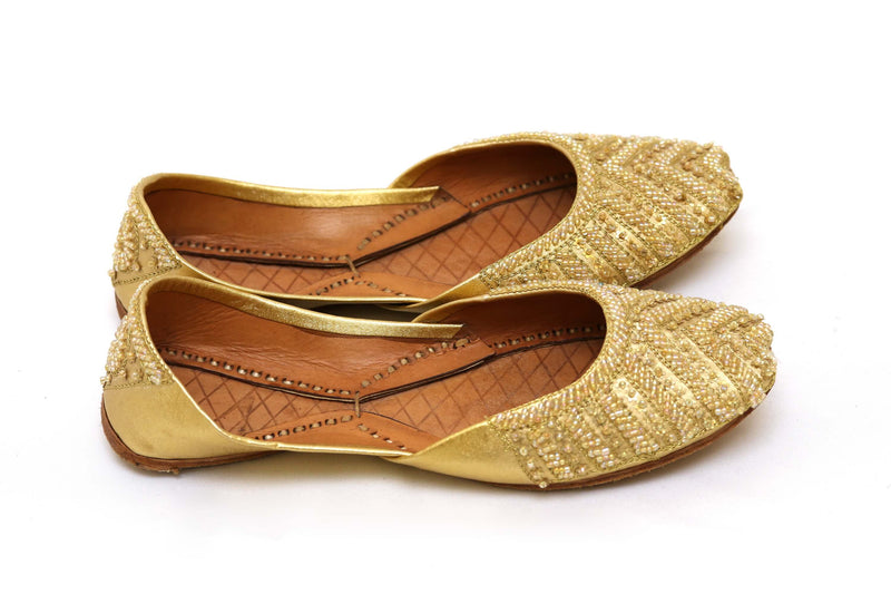 Handmade Girls Shoes Khussa with Beads -Trendz & Traditionz Boutique