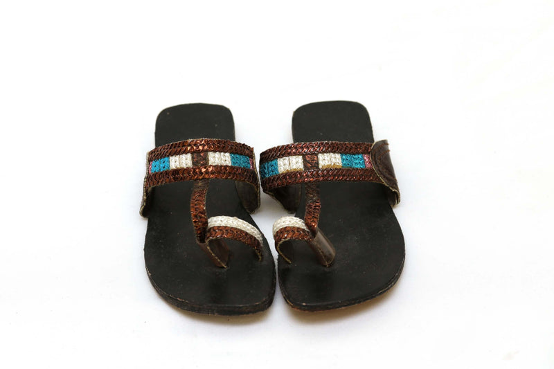 Girls Handmade Leather Sandals-Trendz & Traditionz Boutique