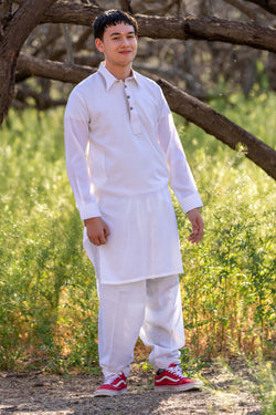 Men Cotton Suit-Salwar Kameez - Trendz & Traditionz Boutique