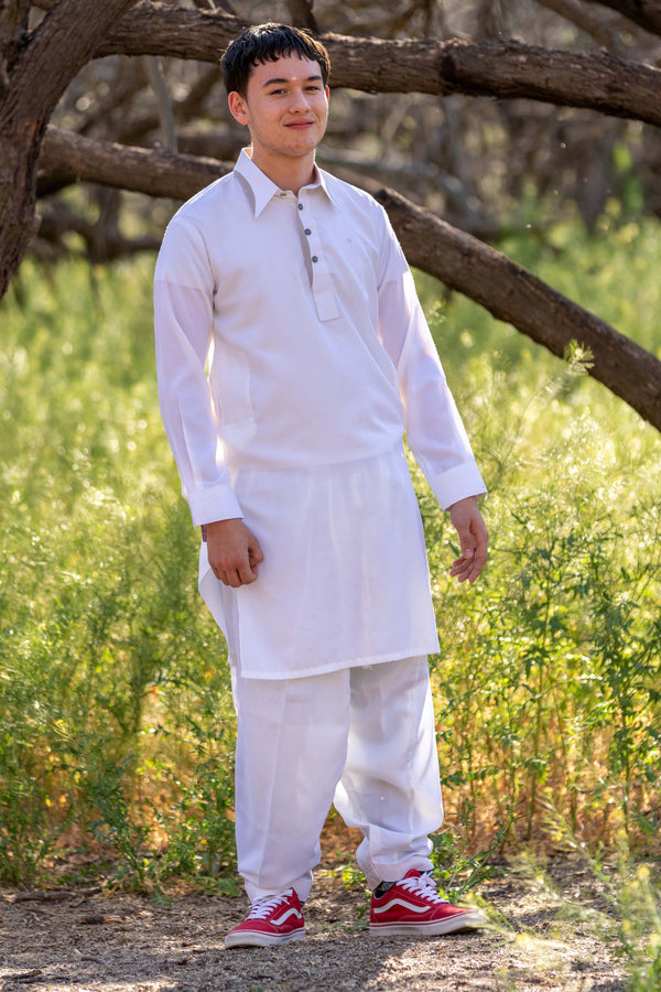 Men Cotton Suit-Salwar Kameez - Trendz & Traditionz Boutique