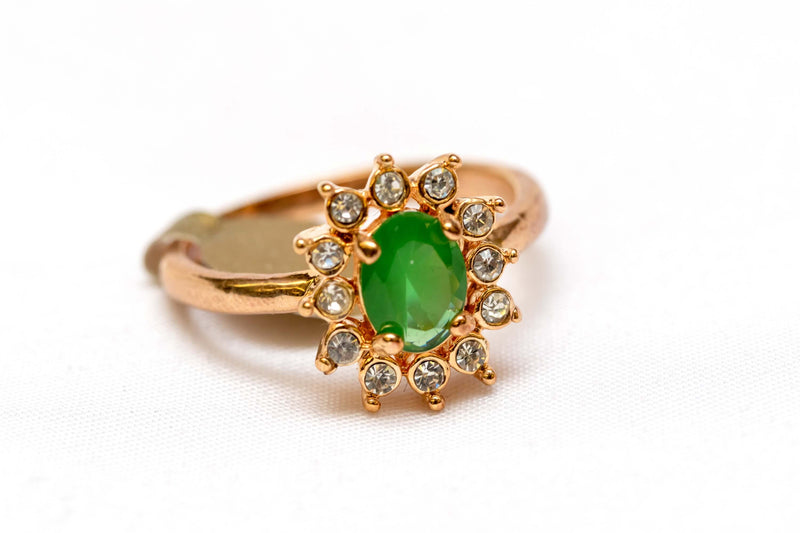 Artificial Emerald Ring - Trendz & Traditionz Boutique