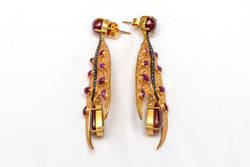 Semi-Precious Ruby Earrings - Trendz & Traditionz Boutique