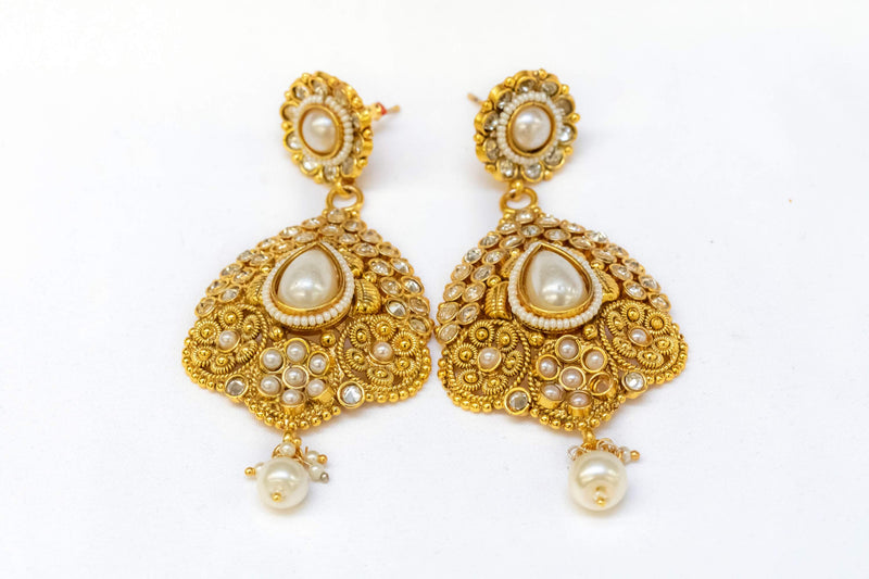 Golden Forehead Jewelry and Matching Earrings - Trendz & Traditionz Boutique