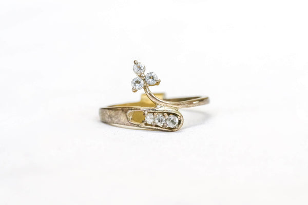 Simple Silver Ring with Unique Floral Design - Trendz & Traditionz Boutique
