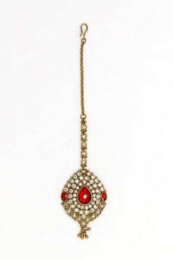 Golden Kundan Forehead Jewelry - Trendz & Traditionz Boutique