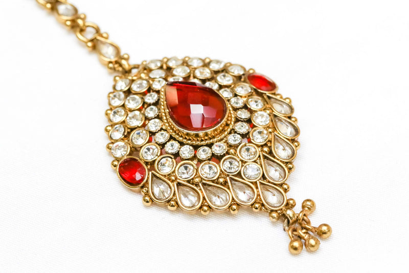 Golden Kundan Forehead Jewelry - Trendz & Traditionz Boutique