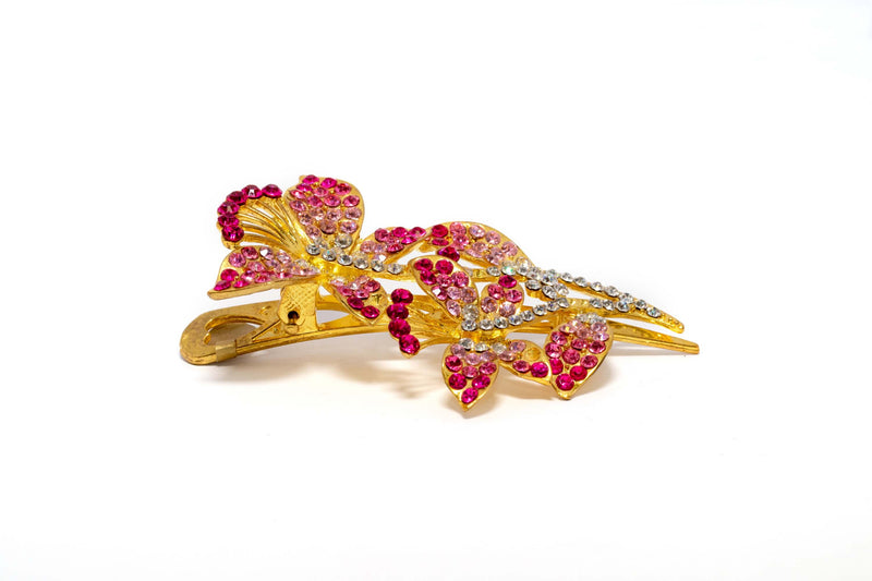 Golden Floral Multi-Colored Hair Pin - Trendz & Traditionz Boutique