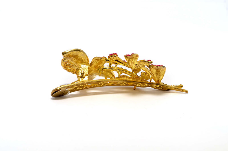 Golden Floral Multi-Colored Hair Pin - Trendz & Traditionz Boutique