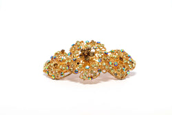 Golden Beret with Green Rhinestones - Trendz & Traditionz Boutique 