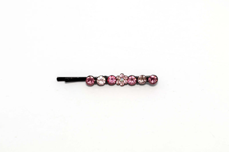 Black Hair Pin with Pink accents- Trendz & Traditionz Boutique