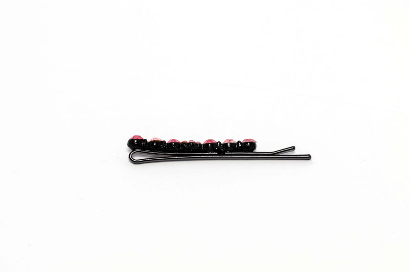 Black Hair Pin with Pink accents- Trendz & Traditionz Boutique