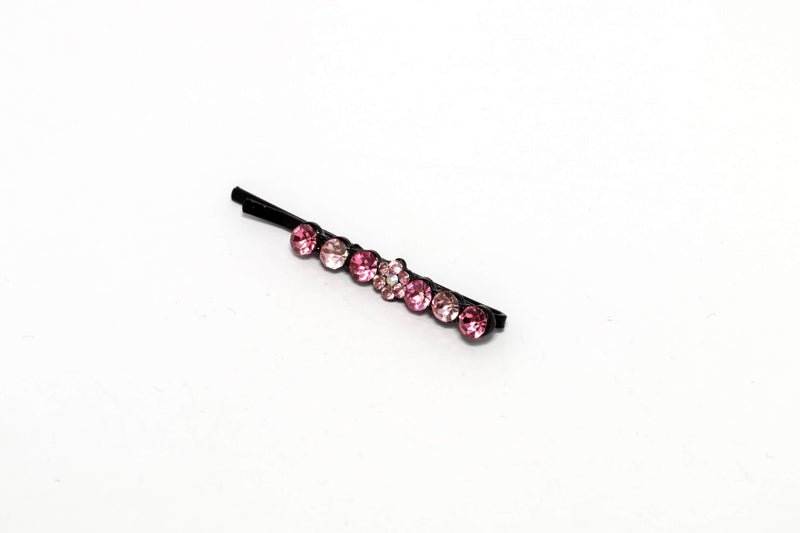 Black Hair Pin with Pink accents- Trendz & Traditionz Boutique