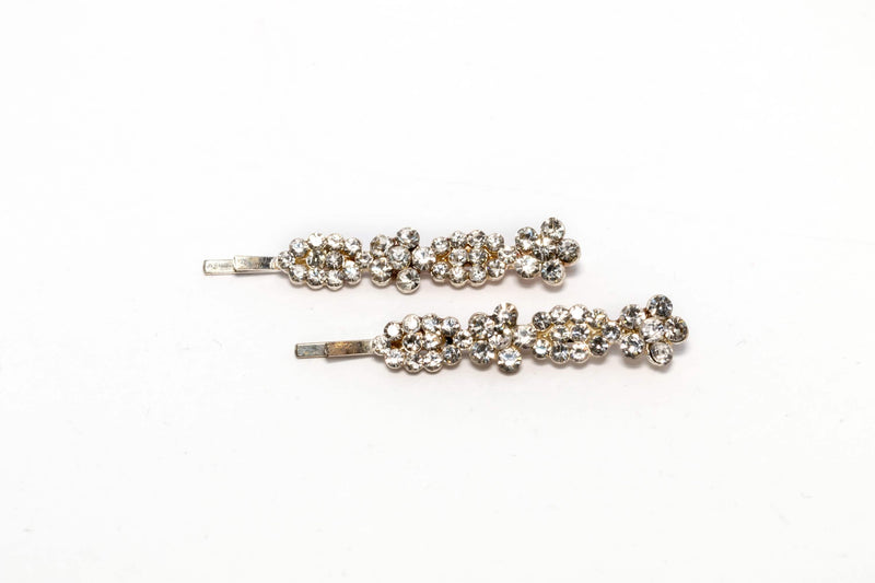 Flowered Diamante Hair Pin - Trendz & Traditionz Boutique
