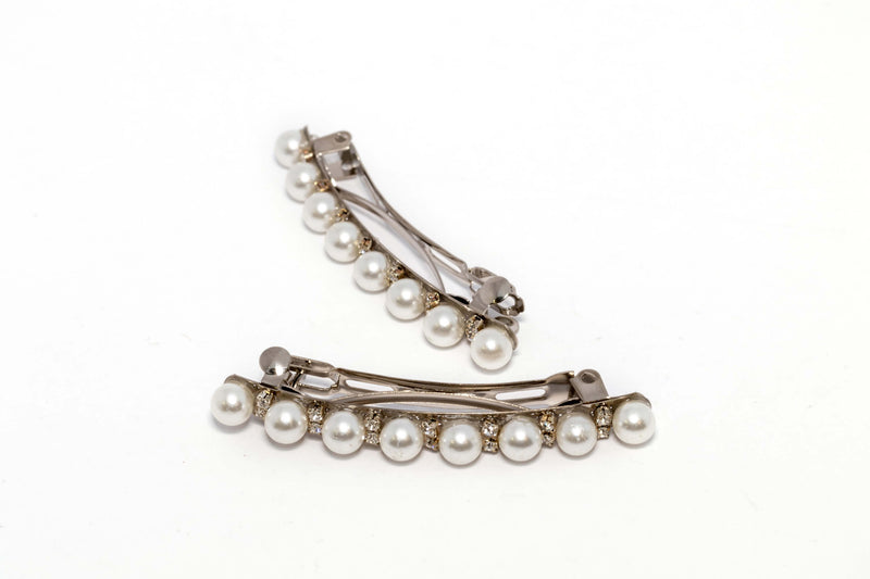 Pearl and Diamante Hair Clip Beret. - Trendz & Traditionz Boutique