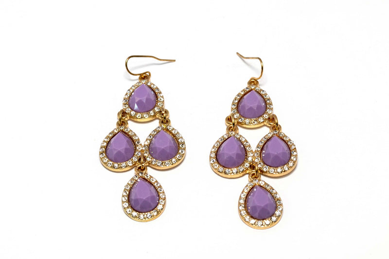 Purples Dangling Earrings - Trendz & Traditionz Boutique
