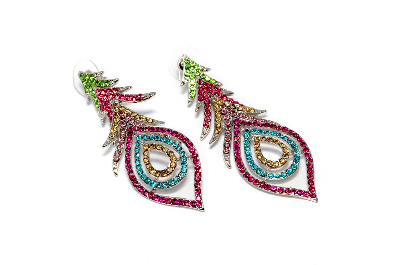 Multi-Colored Dangling Earrings - Trendz & Traditionz Boutique