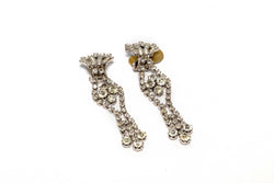 Detailed Dangling Diamante Earrings- Trendz & Traditionz Boutique