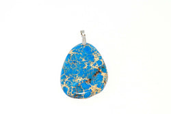 Blue Stone Necklace Pendant - Trendz & Traditionz Boutique