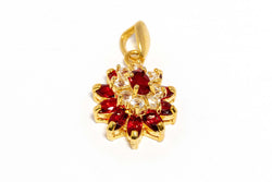 Cultured Ruby Pendant - Trendz & Traditionz Boutique