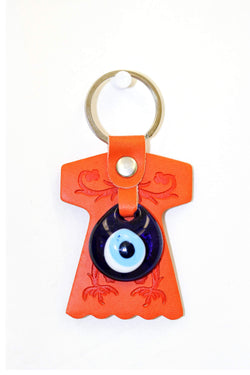 Turkish Evil Eye Orange Key chain - Trendz & Traditionz Boutique