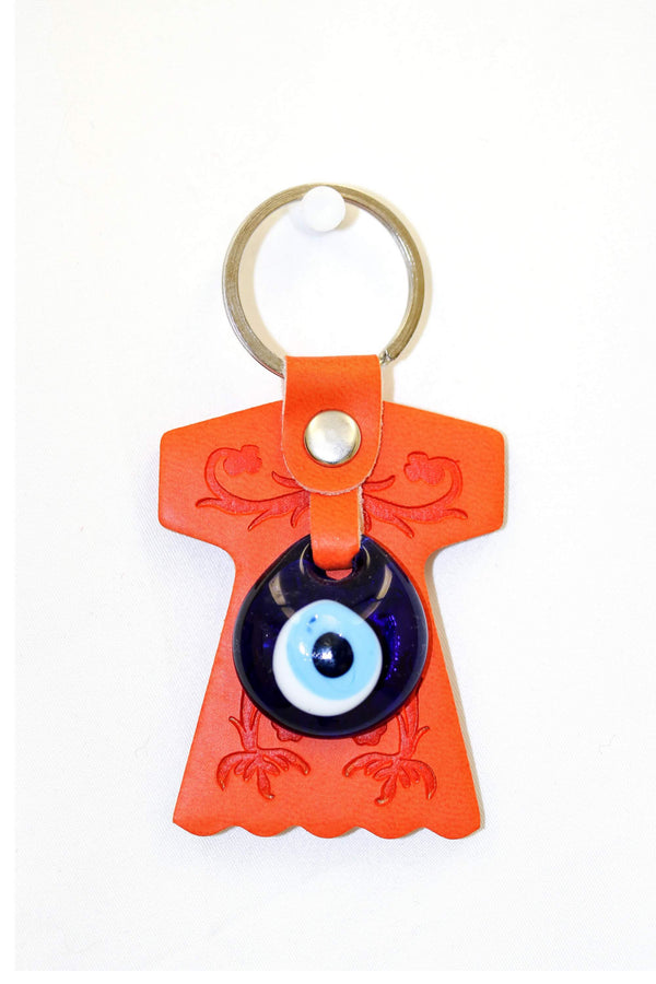 Turkish Evil Eye Orange Key chain - Trendz & Traditionz Boutique