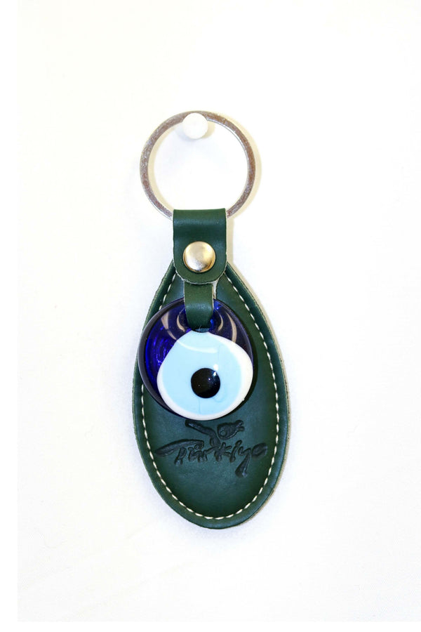 Turkish Evil Eye Green Key Chain - Trendz & Traditionz Boutique
