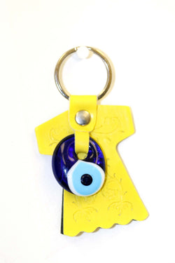 Turkish Evil Eye Yellow Key Chain - Trendz & Traditionz Boutique