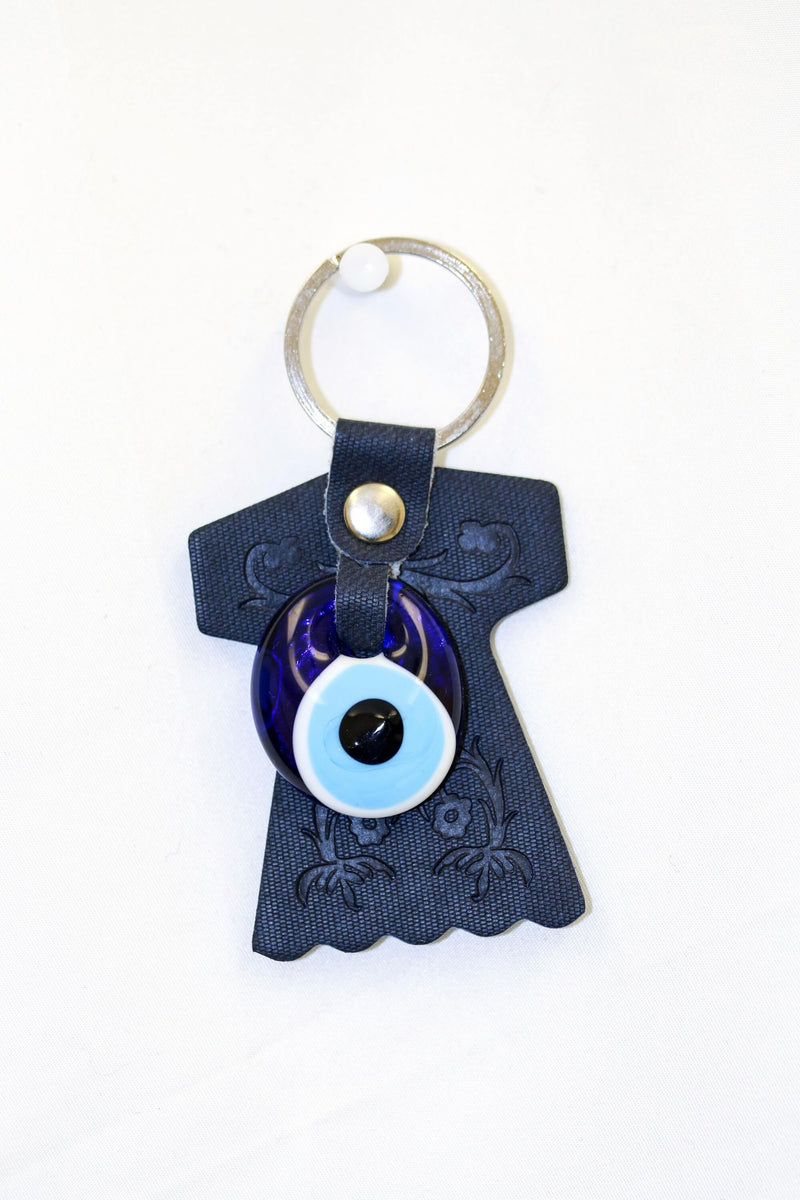 Navy Blue Turkish Evil Eye Key chain - Trendz & Traditionz Boutique