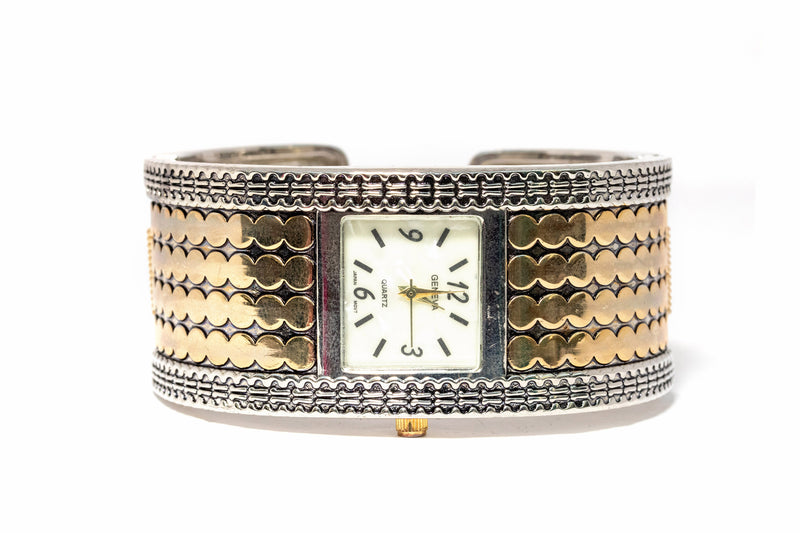 Silver & Gold Bracelet Watch - Unique South Asian Accessories