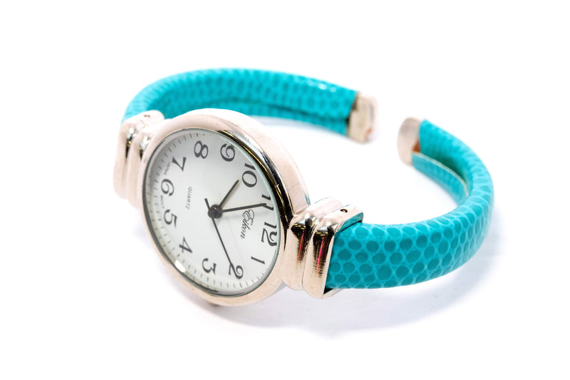 Silver Face Turquoise Watch